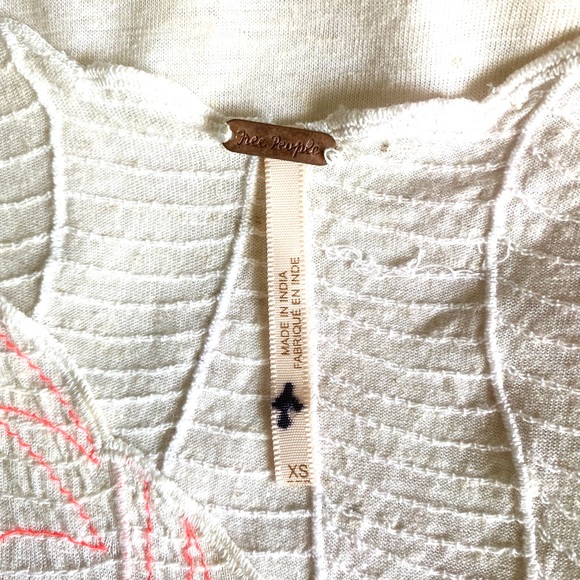 Free People Crochet Shells Scalloped Hem T-shirt - Picture 13 of 13